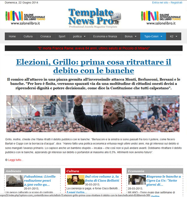 template newspaper pro